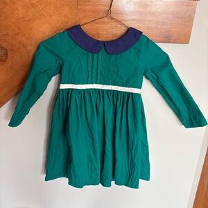 Handmade Christmas Dress Marna’s Softwear Long  Blue Green White Girls Size 4